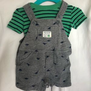 Carters Dinosaur Overall set